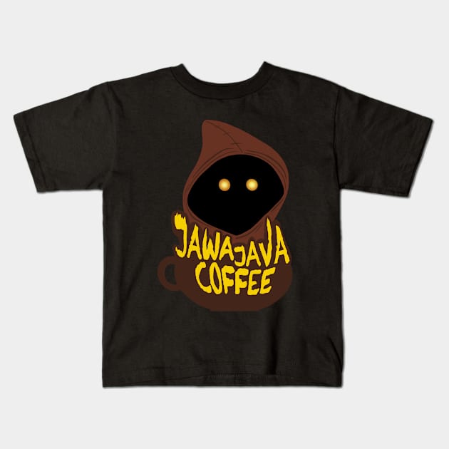 Jawa Java Coffee Star Wars Movie Kids T-Shirt by Jamie Collins